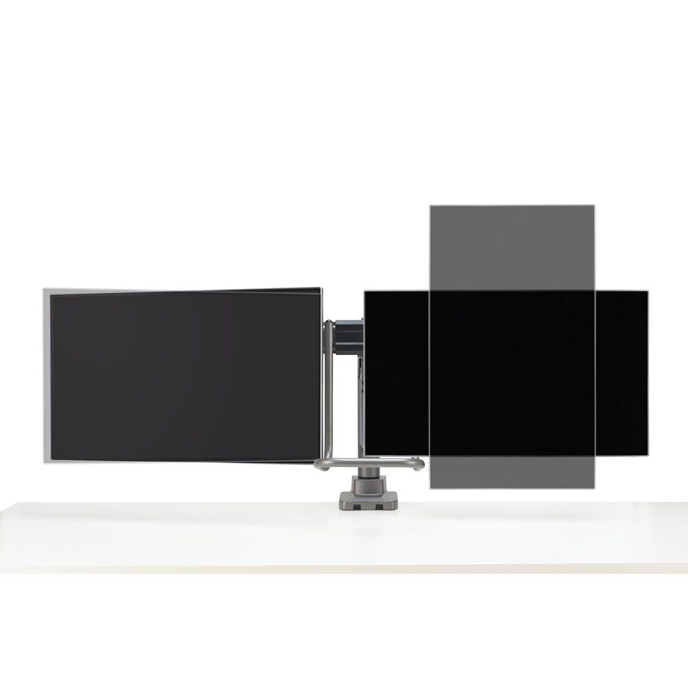 Kensington SmartFit Dual Monitor Arm with Crossbar and Handle