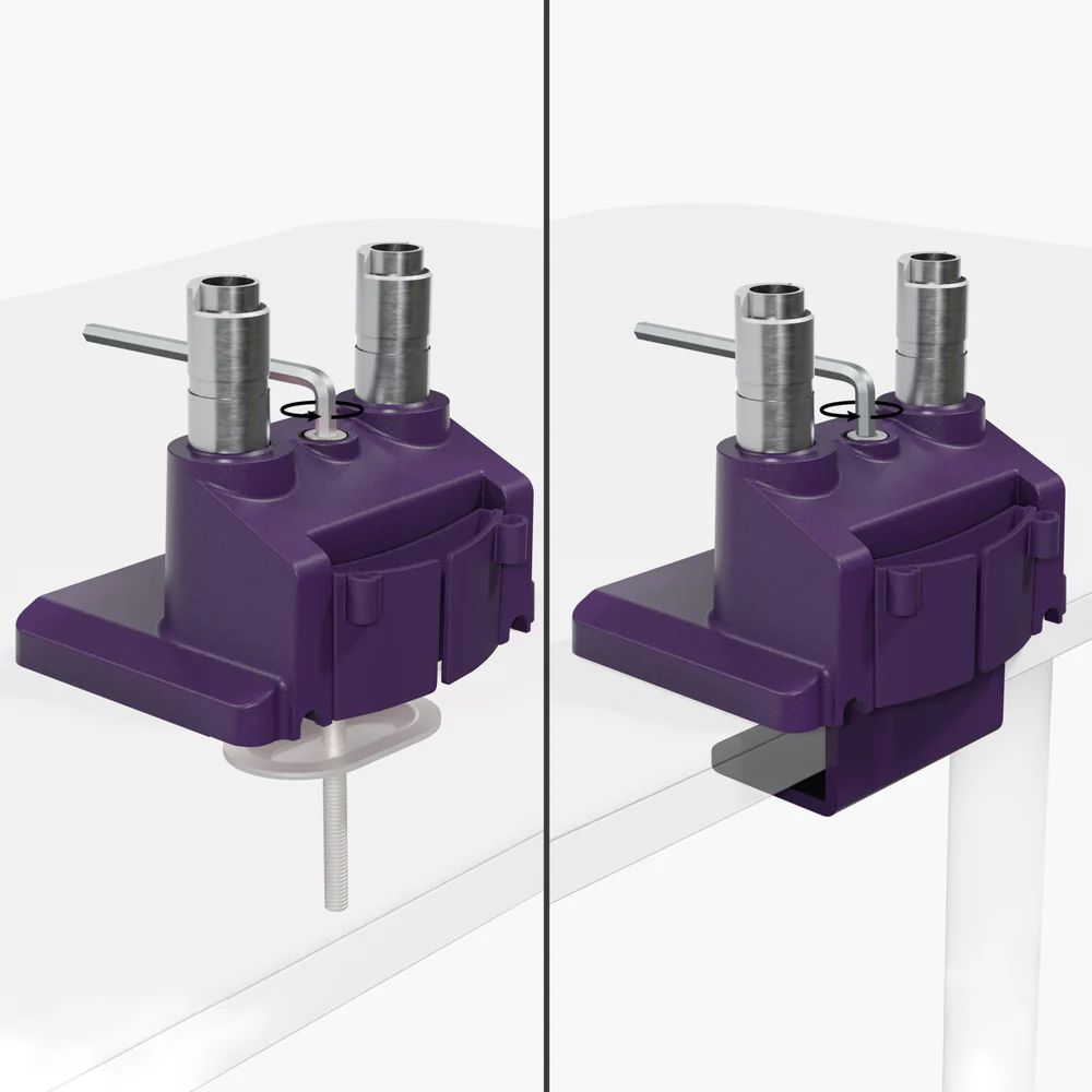 Arozzi Alzare Neo Duo Gas Spring Monitor Arm Purple