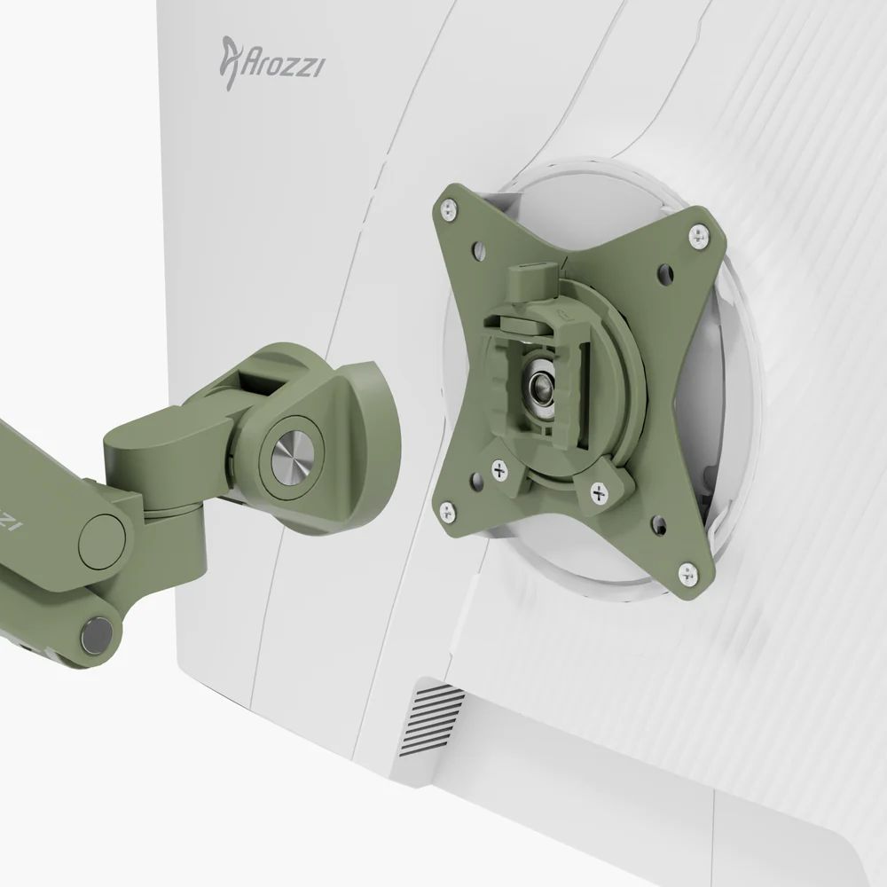 Arozzi Alzare Neo Single Gas Spring Monitor Arm Forest Green
