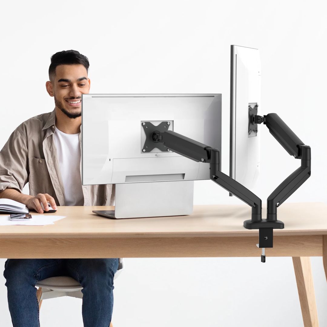 j5create JTSA102 Ergonomic Dual Monitor Mount