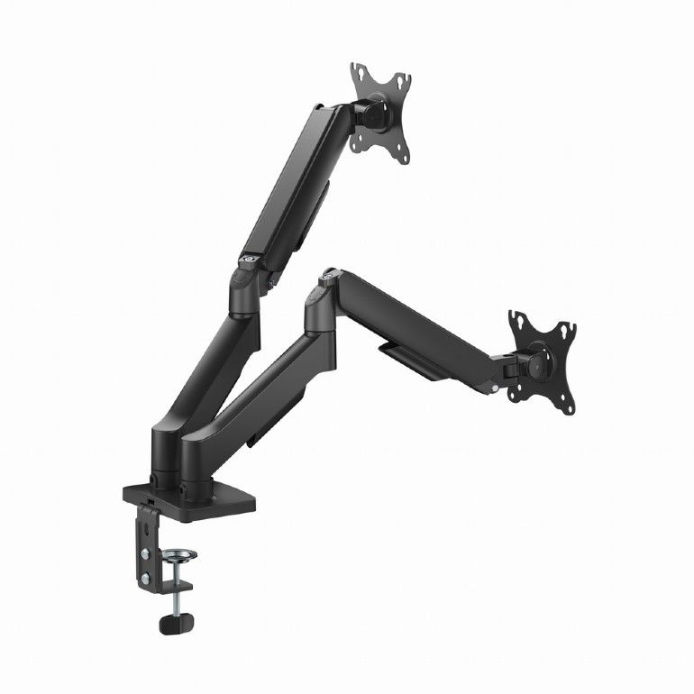 Gembird MA-DA2U-01 2-Display Mounting Arm with USB ports 17”-32” Black