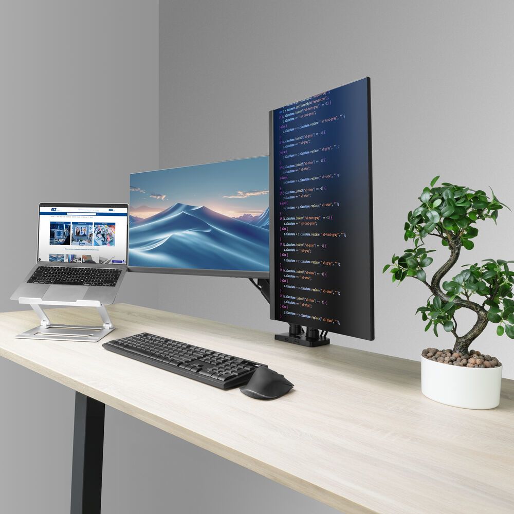 ACT AC8314 Gas Spring Dual Monitor Arm 17