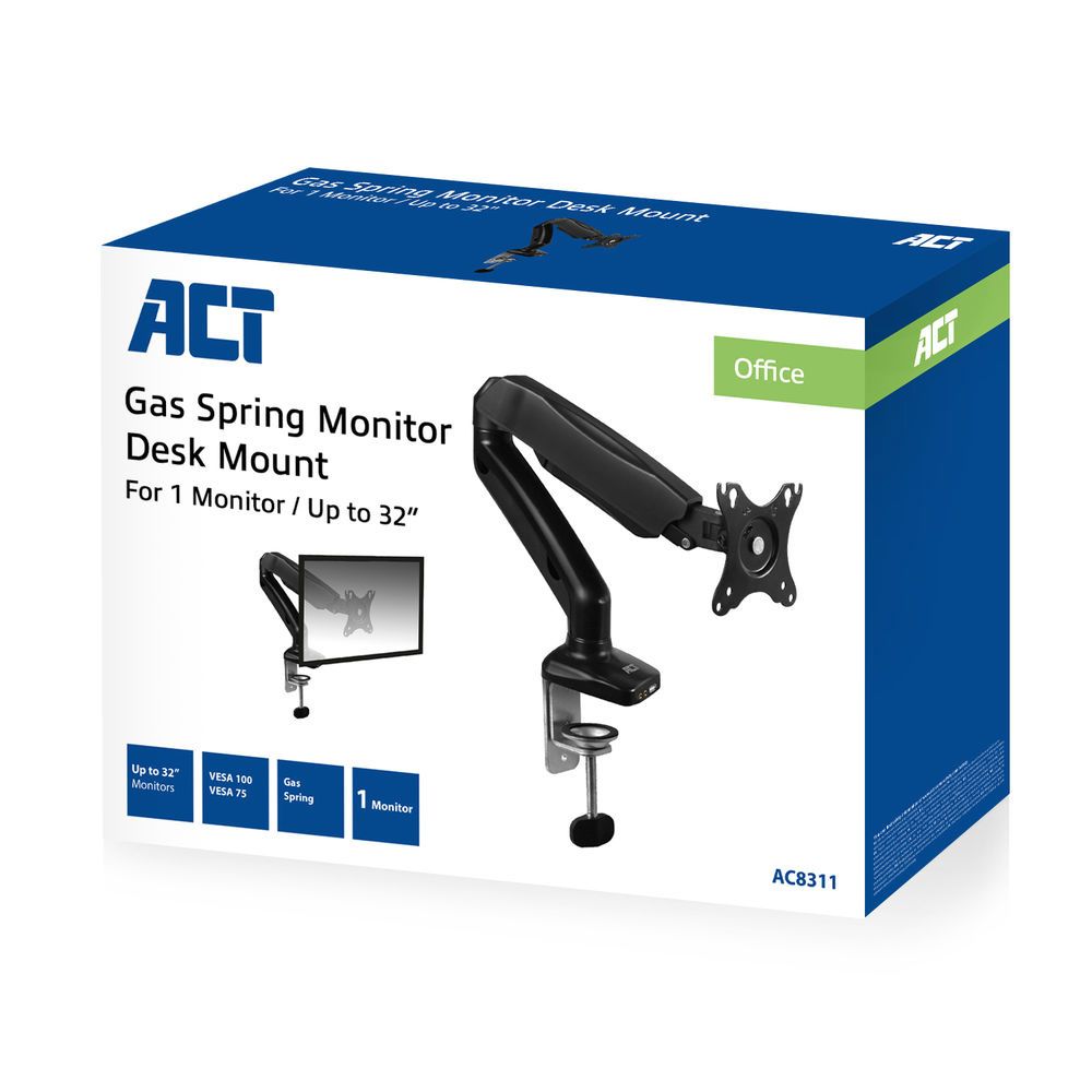 ACT AC8346 Universal laptop tray for monitor arms