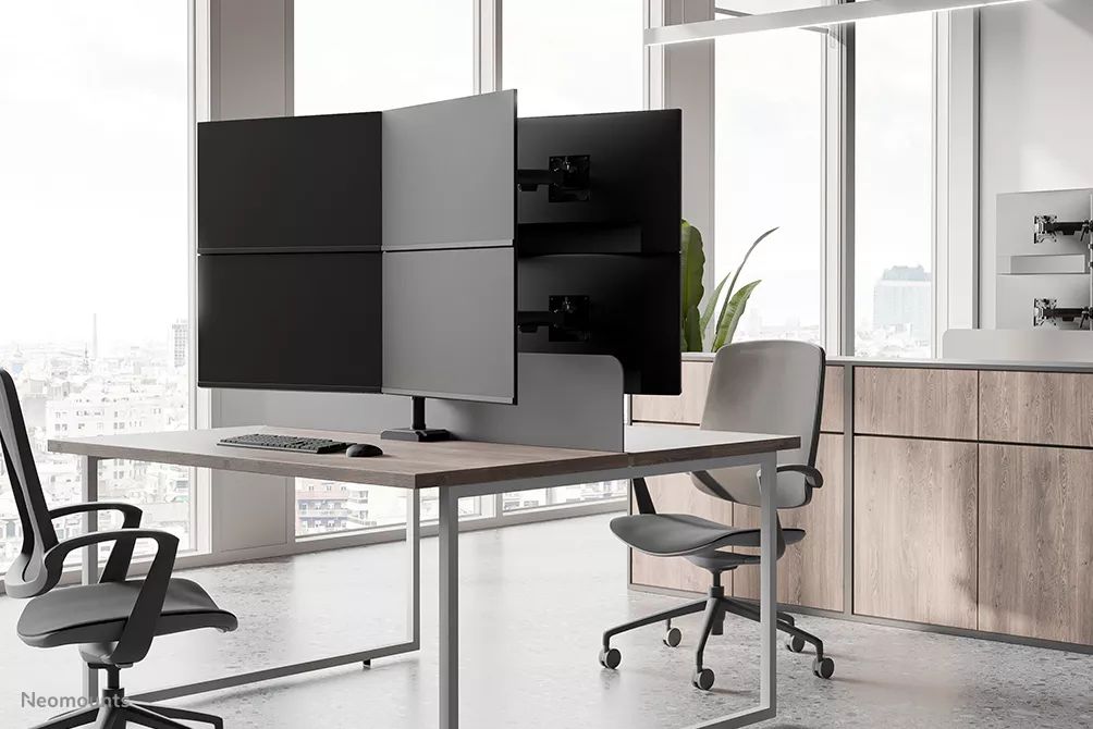 Neomounts DS60-600BL2-2 Quadruple monitor arm 10-32