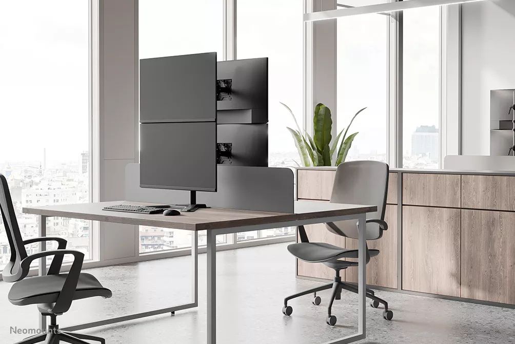 Neomounts DS45-600BL2V Dual monitor stand 10-32