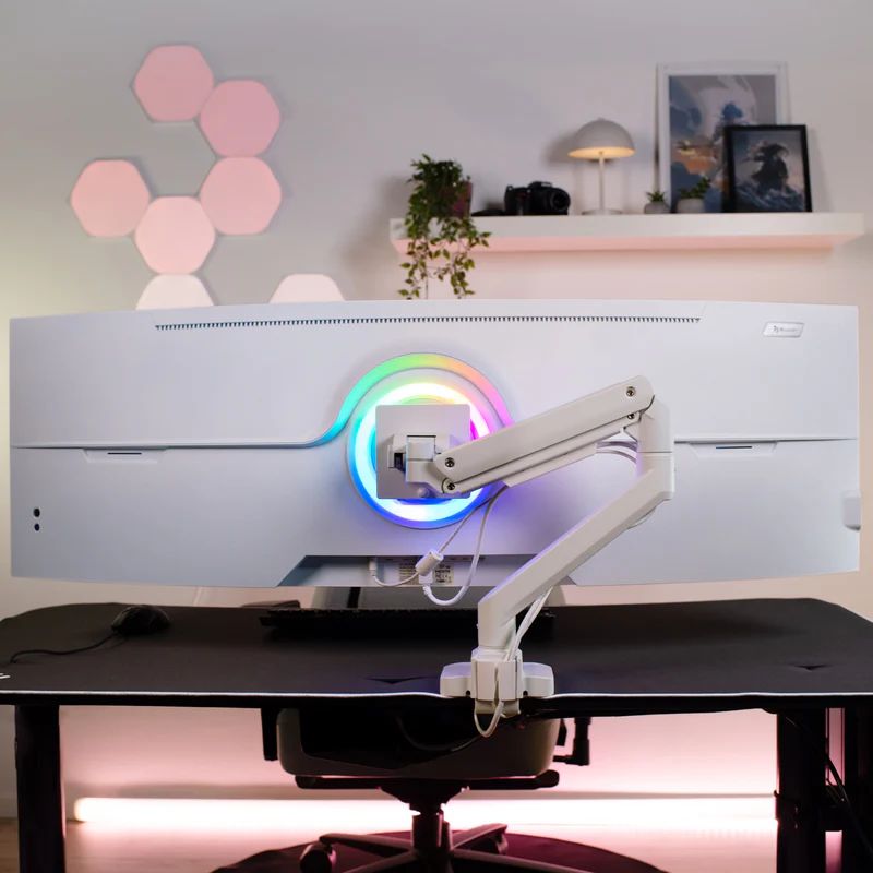 Arozzi Alzare Neo Pro Gas Spring Monitor Arm White