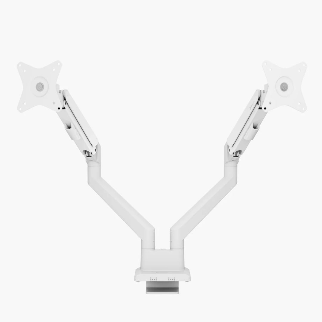 Arozzi Alzare Neo Duo Gas Spring Monitor Arm White