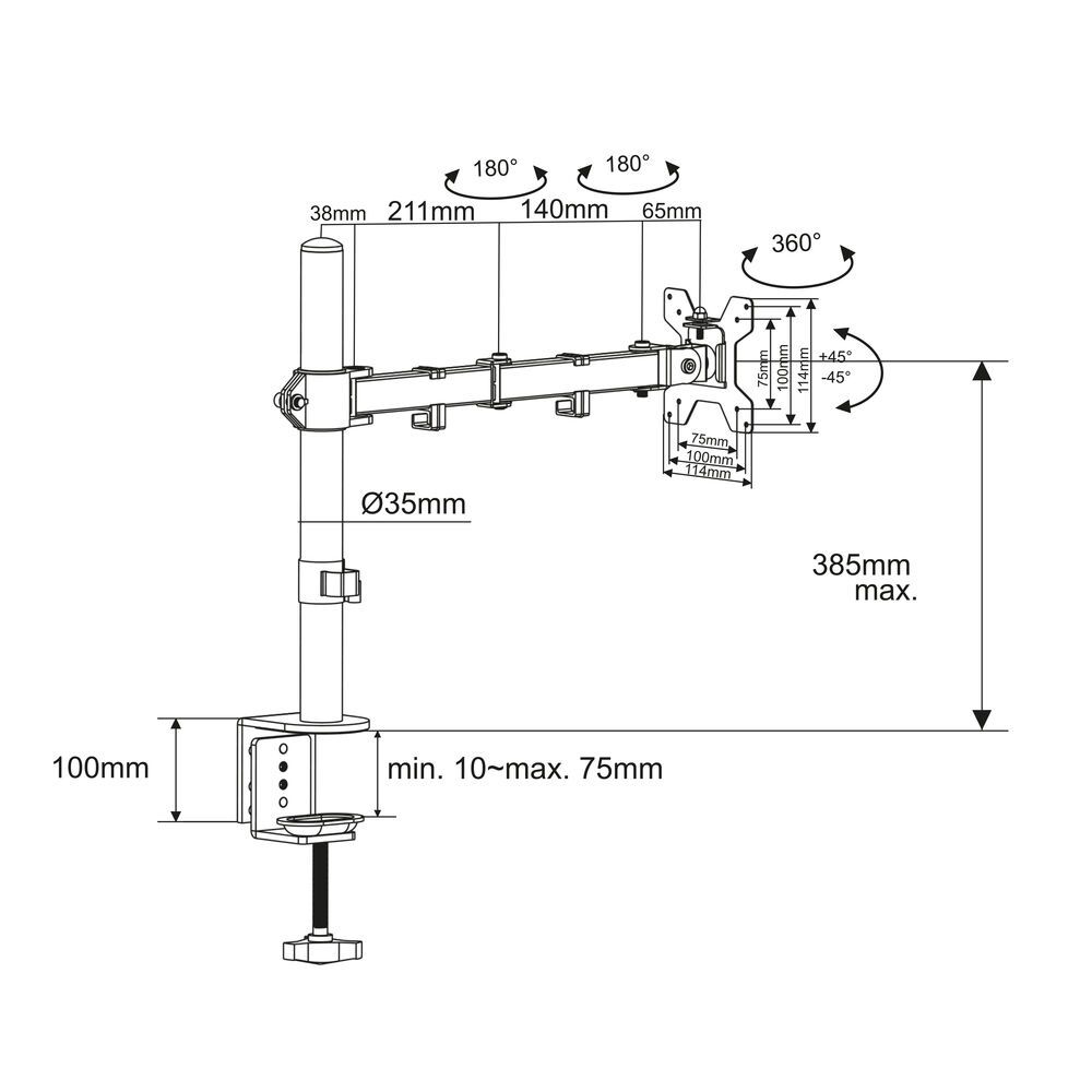 ACT AC8361 Monitor arm 34
