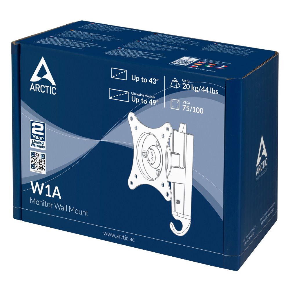 Arctic W1A Monitor Wall Mount Black