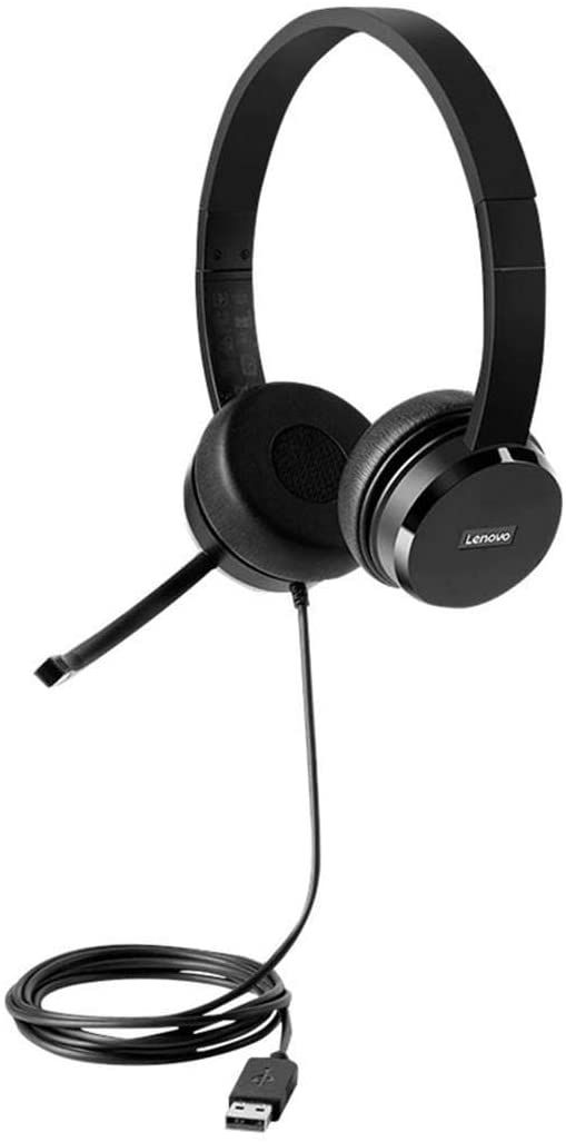 Lenovo 100 USB Stereo Headset Black