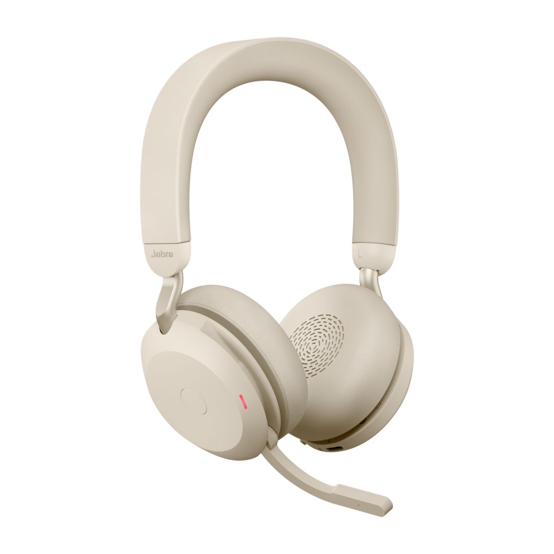 Jabra Evolve2 75 MS Stereo Bluetooth Headset Beige