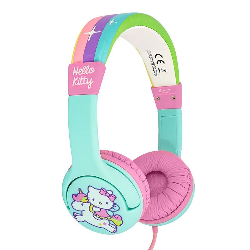 OTL Technologies Hello Kitty Rainbow Unicorn Headphones for Kids Multicolor