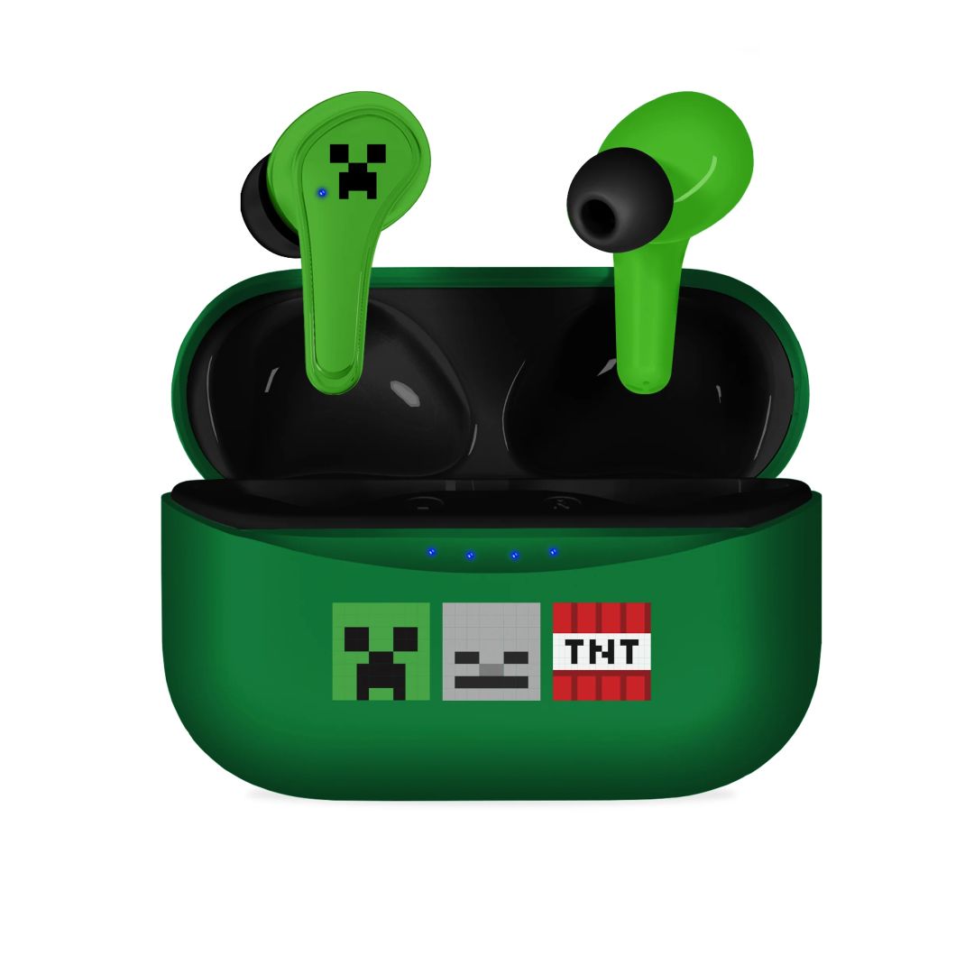 OTL Technologies Minecraft Icons TWS Bluetooth Headset Green