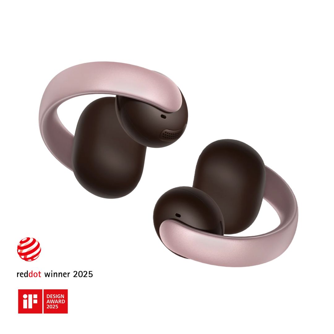 Soundcore AeroClip Bluetooth Headset Rosy Brown
