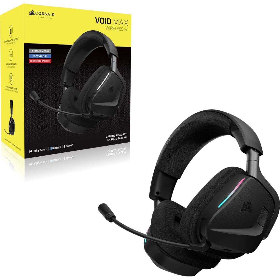 Corsair Void v2 Max Wireless Bluetooth Gaming Headset Carbon