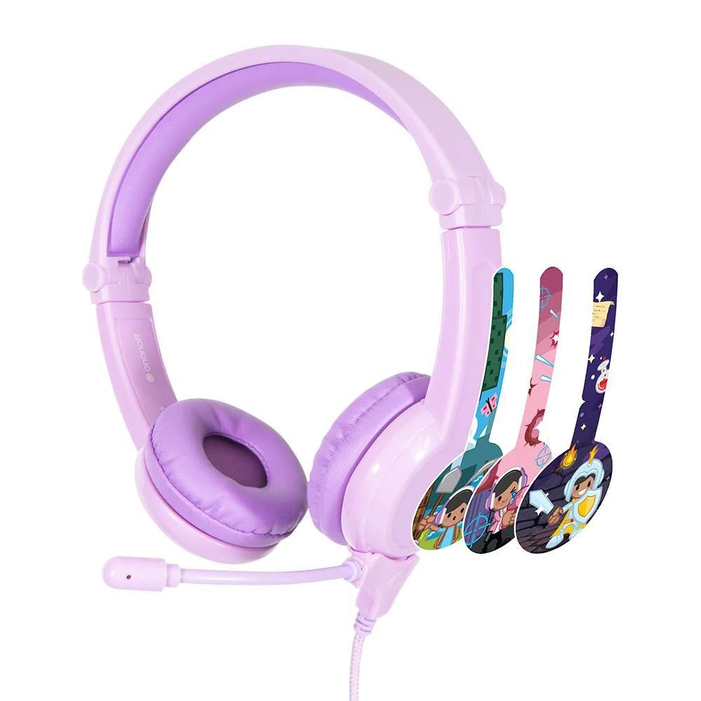 BuddyPhones Galaxy Headset for Kids Purple