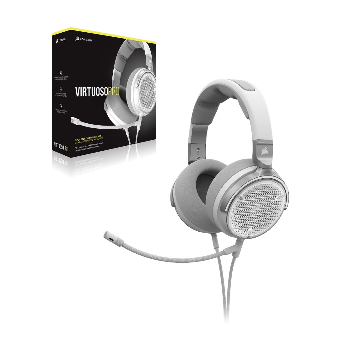 Corsair Virtuoso Pro Open Back Streaming/Gaming Headset White