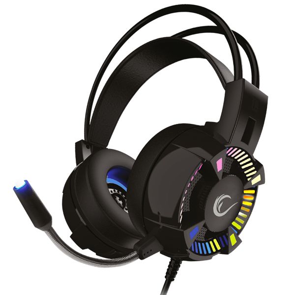 Rampage Styles USB 7.1 RGB Player Headset Black