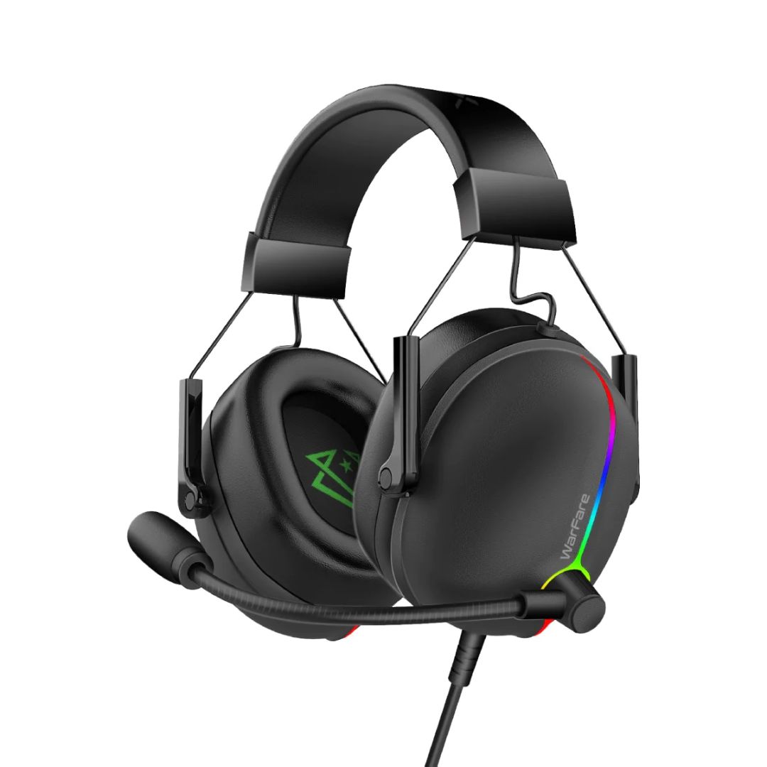 VERTUX Warfare RGB Gaming Headset Black