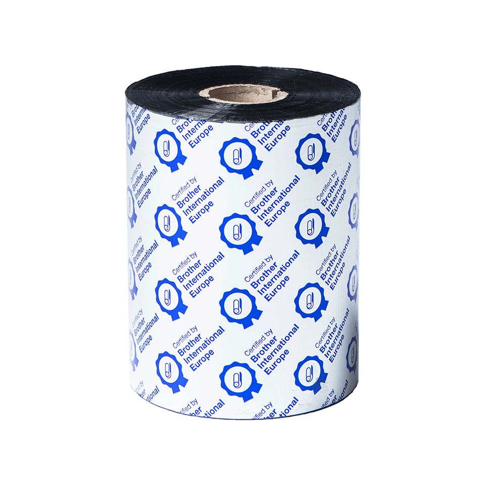Brother BWS-1D600-110 Standard Wax 110mm x 600m festékszalag Black (6 tekercs/csomag)