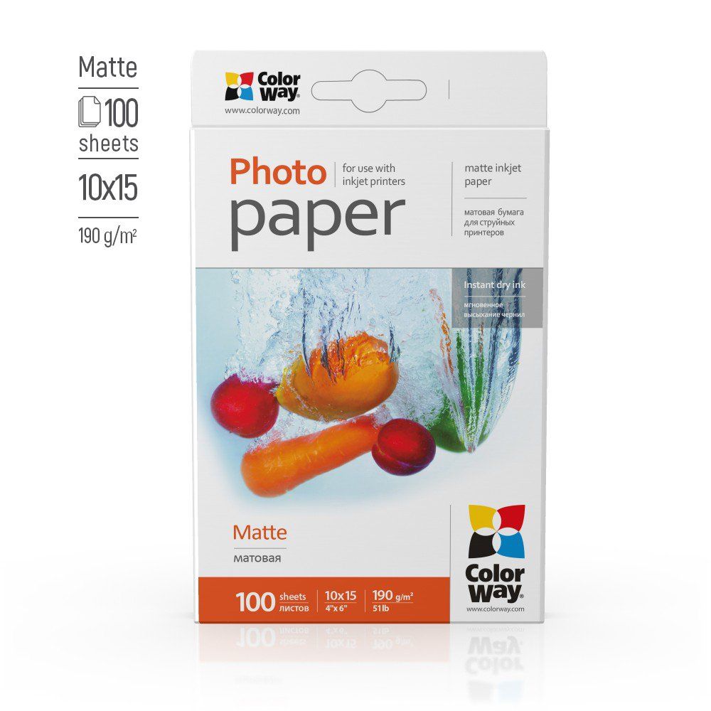 ColorWay PG1901004R 190g 10x15 100db Matt Fotópapír
