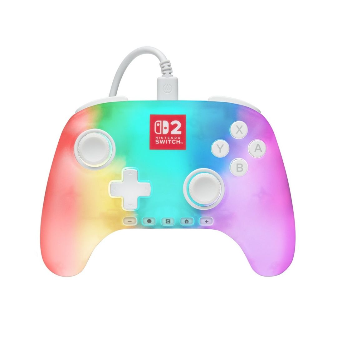 PowerA Advantage Wired Controller for Nintendo Switch 2 Gamepad Lumectra White