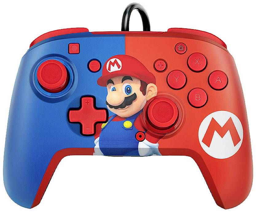 PDP Nintendo Switch Mario Rematch USB Gamepad Red/Blue