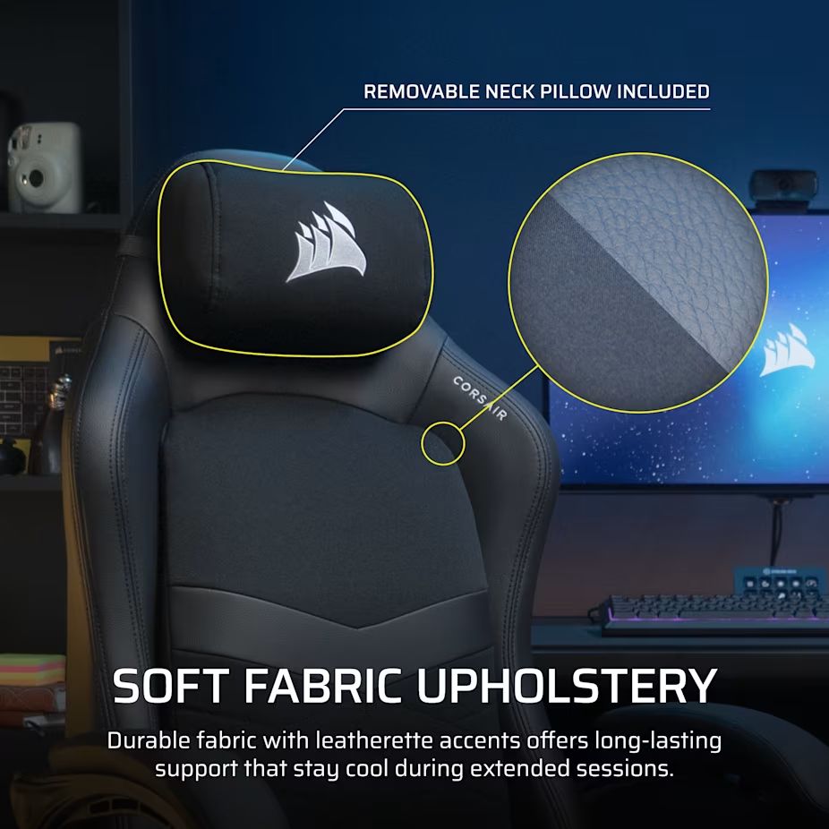 Corsair TC80 Gaming Chair Black/Black