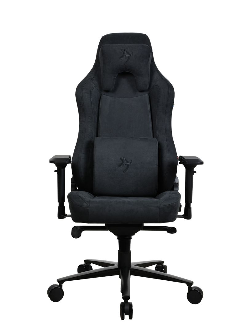 Arozzi Vernazza Supersoft Fabric Gaming Chair Pure Black