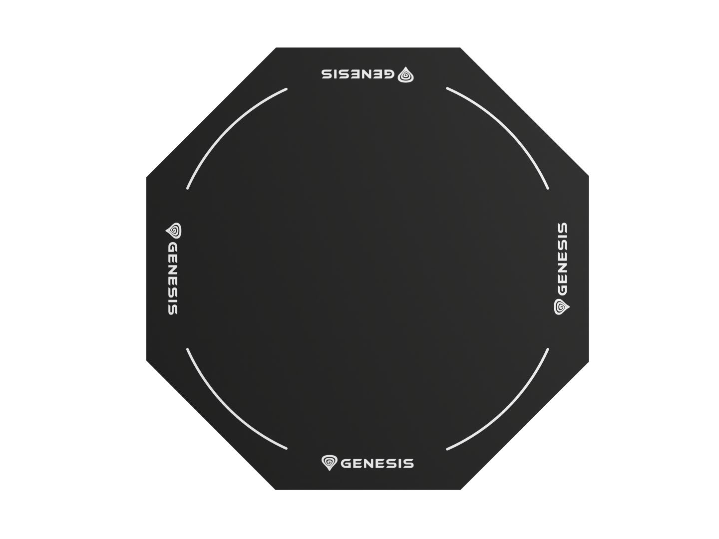 Genesis Tellur 400 Octagon Logo Protective Gaming Szőnyeg Black/White