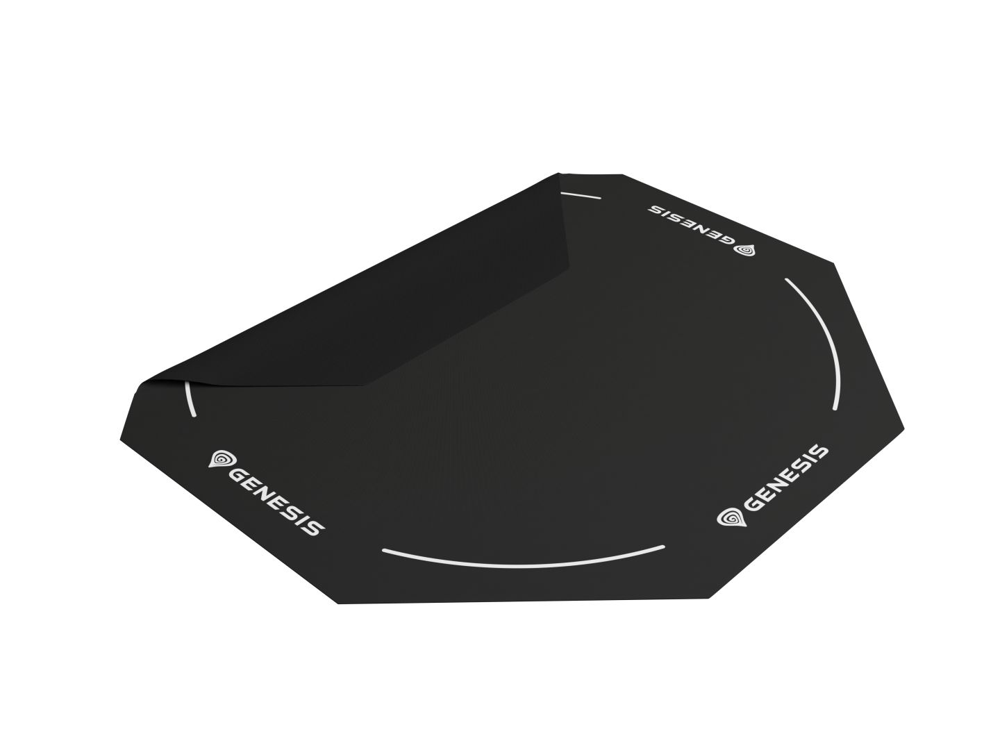 Genesis Tellur 400 Octagon Logo Protective Gaming Szőnyeg Black/White