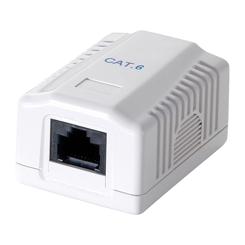 Logilink Cat.6 surface mounted box 1 x RJ45 UTP White