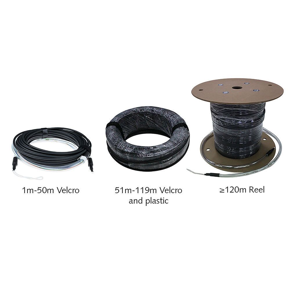 ACT Singlemode 9/125 OS2 indoor/outdoor cable 24 fibers with LC connectors 160m Black