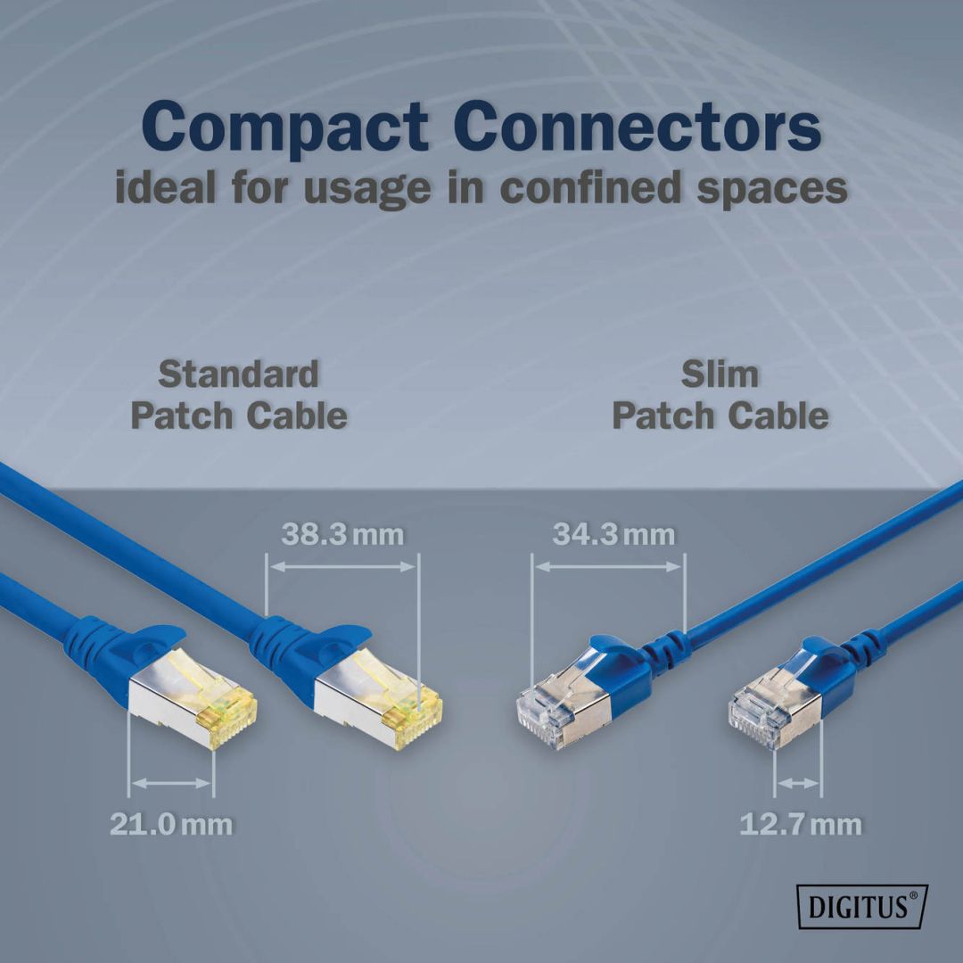 Digitus CAT6A F-FTP Patch Cable 2m Blue