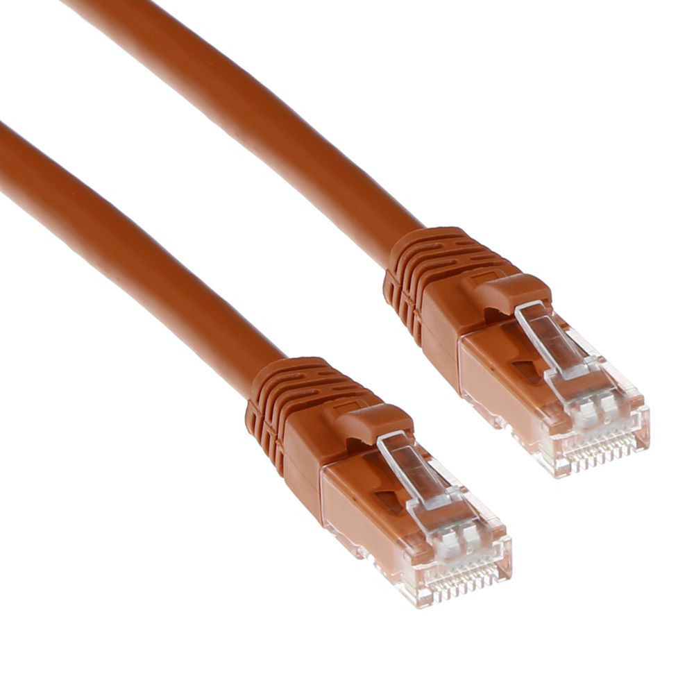 ACT CAT6A U-UTP Patch Cable 10m Brown