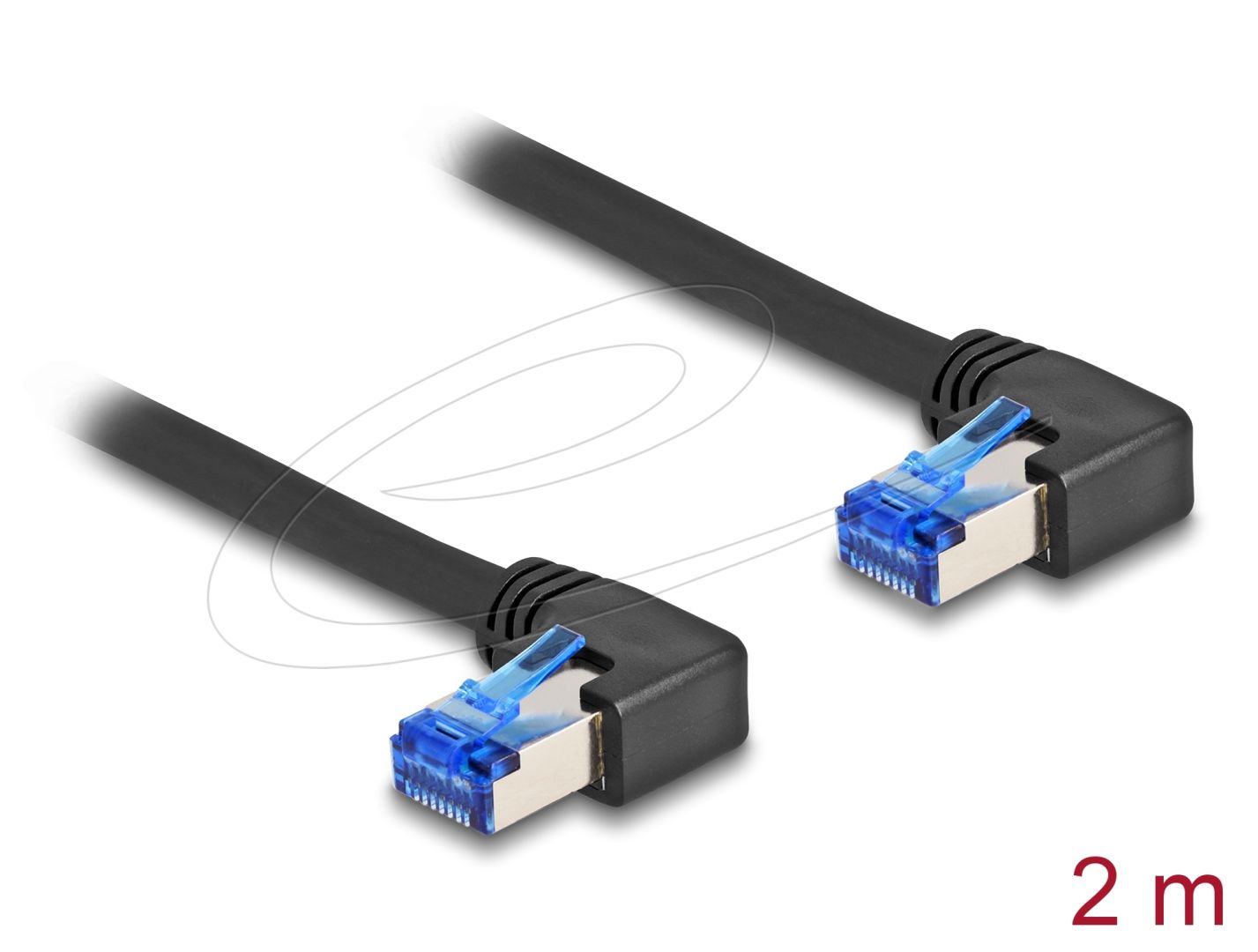 DeLock CAT6A S-FTP Patch Cable 2m Black