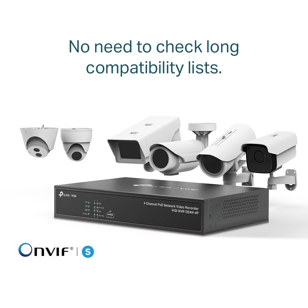 TP-Link VIGI NVR1004H VIGI 4 Channel Network Video Recorder