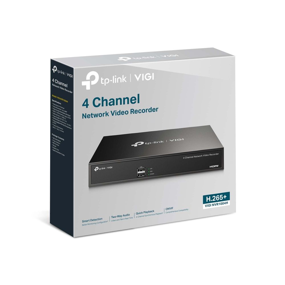 TP-Link VIGI NVR1004H VIGI 4 Channel Network Video Recorder
