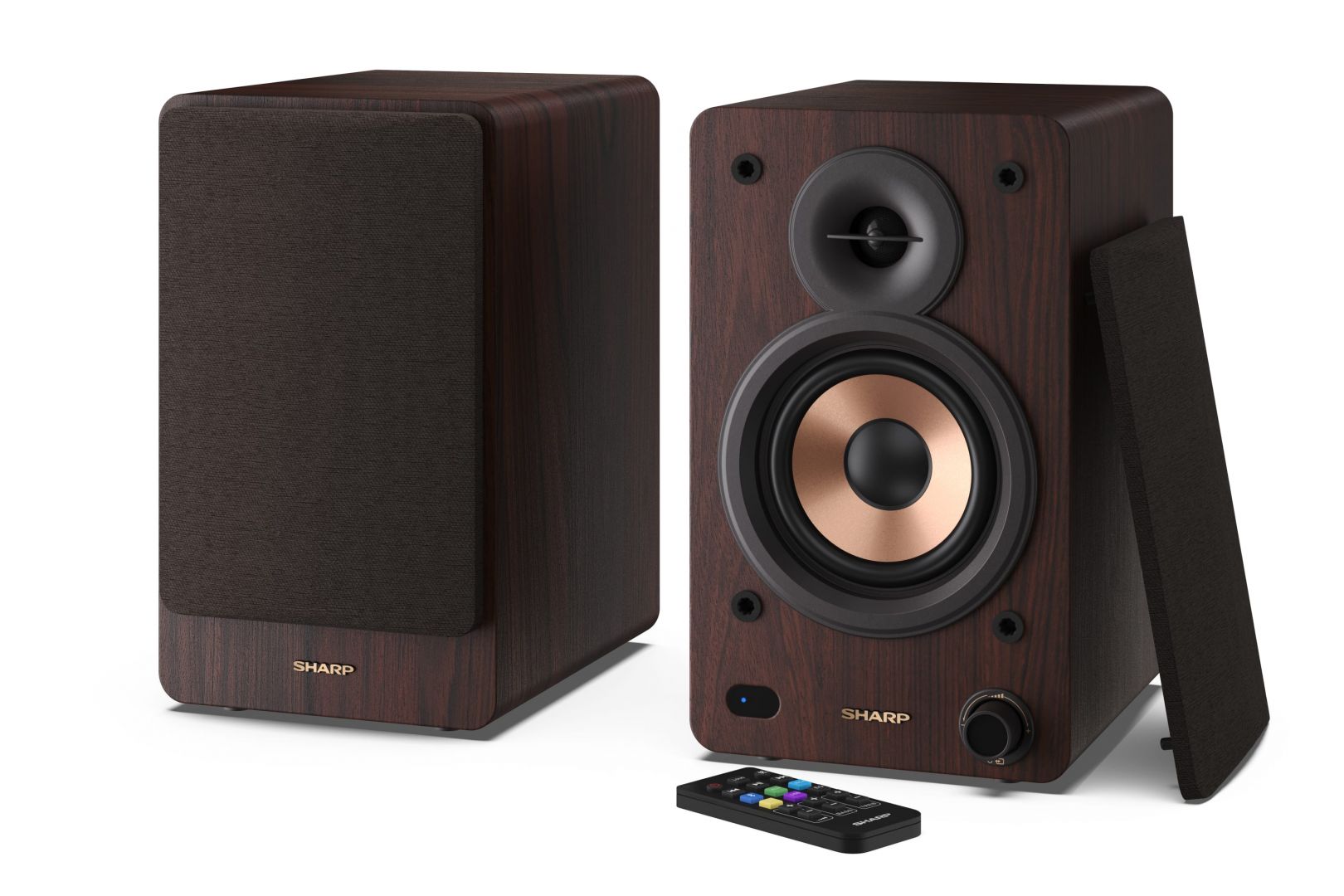 Sharp CP-SS30BR Bookshelf Speaker Brown