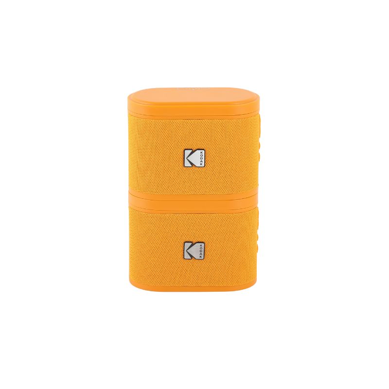 Kodak BRIXBL2 Soundbrix Mini Bluetooth Coloured Portable Two Speakers Orange