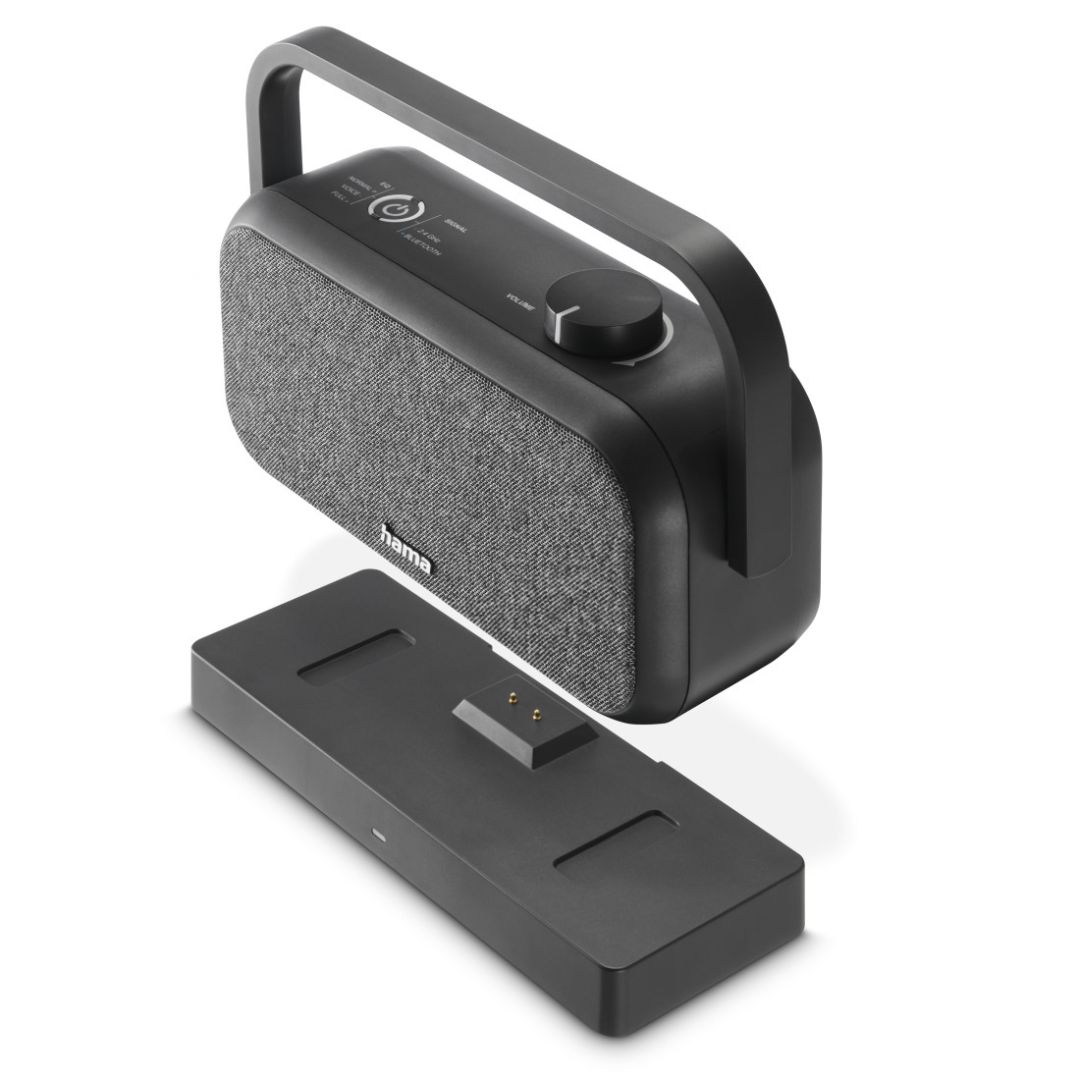 Hama Loudspeaker for TVs 2.4GHz Station + Bluetooth Portable Stereo Speaker Black