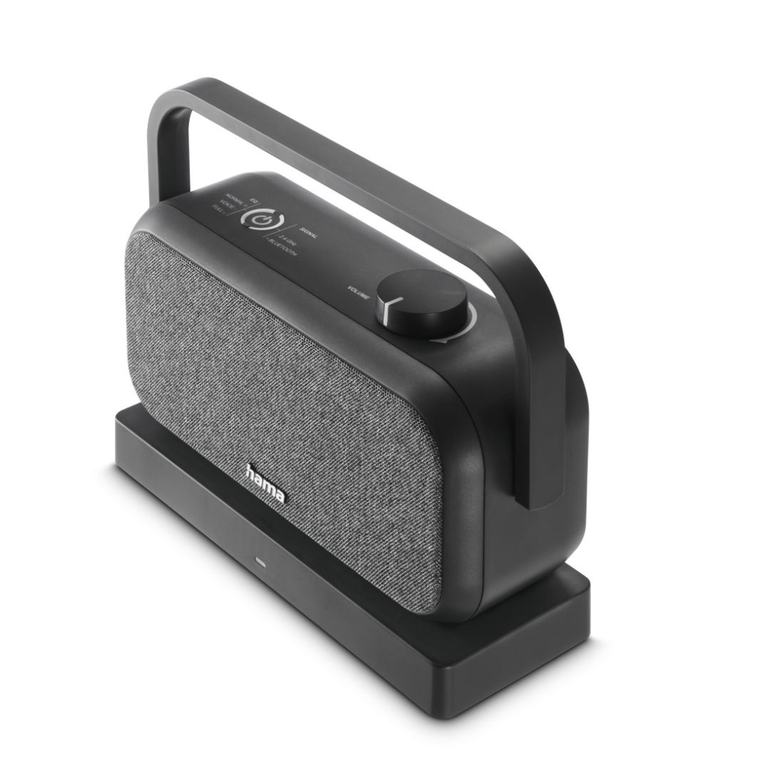 Hama Loudspeaker for TVs 2.4GHz Station + Bluetooth Portable Stereo Speaker Black