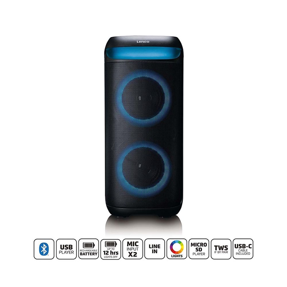 Lenco PA-210BK Bluetooth Speaker Black