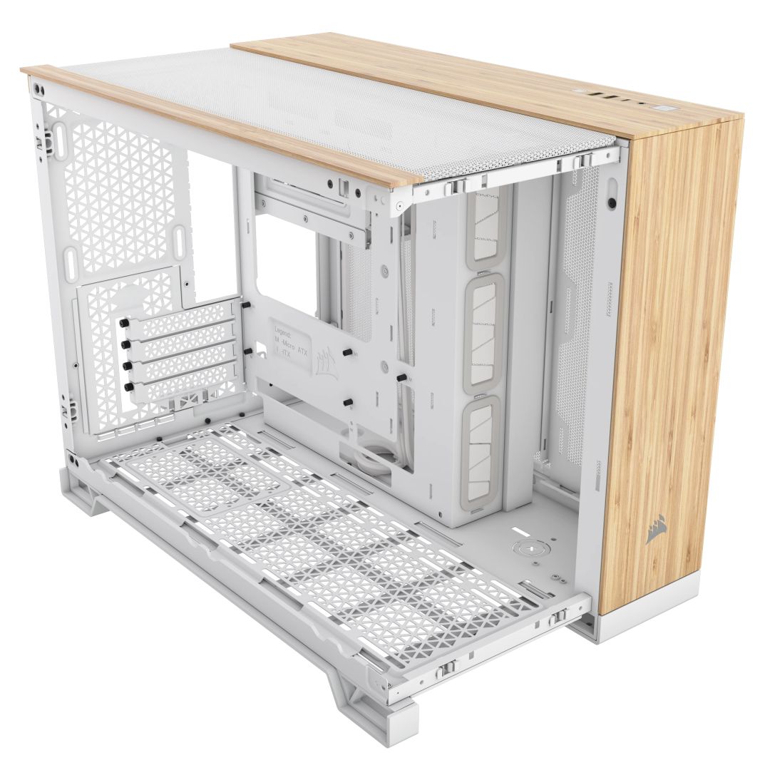 Corsair 2500X Tempered Glass White/Bamboo