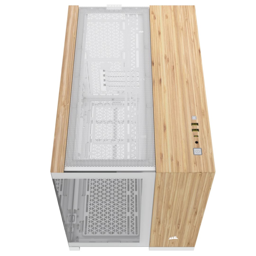 Corsair 2500X Tempered Glass White/Bamboo