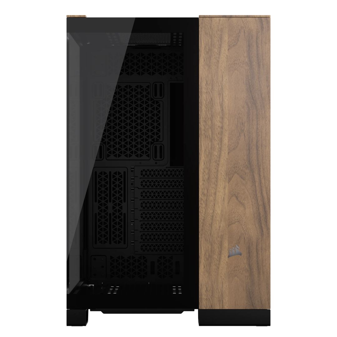 Corsair 6500X Tempered Glass Black/Walnut Wood
