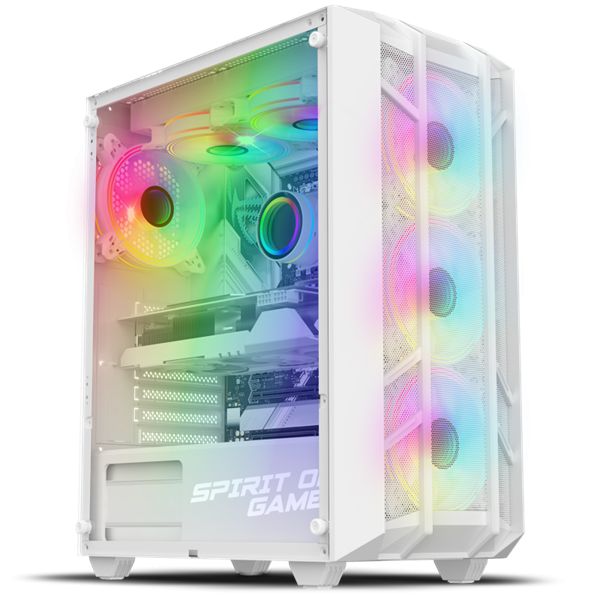 Spirit Of Gamer Rebel NX Tempered Glass White