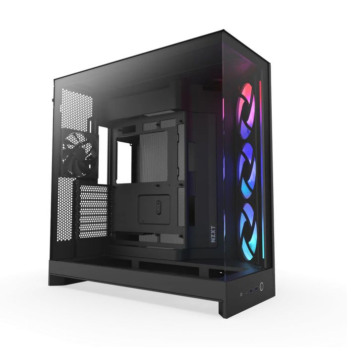 NZXT H9 Flow RGB (2025) Tempered Glass Black