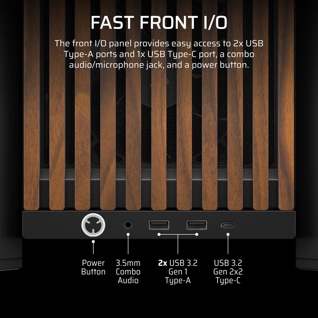Corsair 4000D RS Tempered Glass Black/Walnut