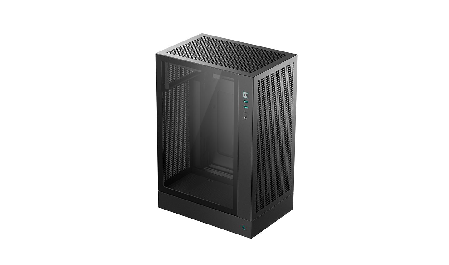 DeepCool CH170 Plus Tempered Glass Black